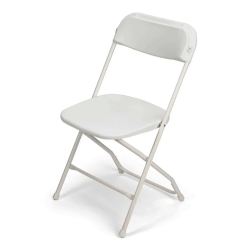 WHITE FOLDING CHAIRS